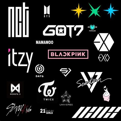 Kpop Logos Wallpaper In 2022 Kpop Logos Wallpaper Logos
