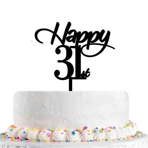 Happy 31st Cake Topper