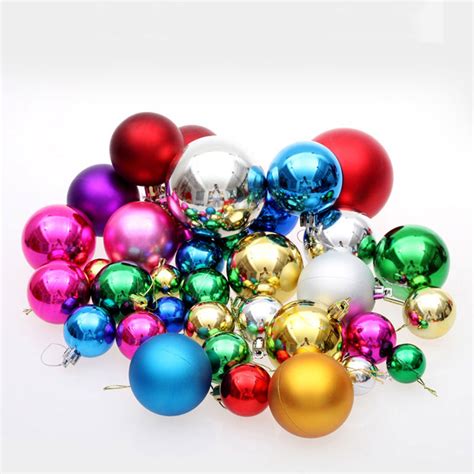 Pcs Lot Big Multicolor Christmas Balls Christmas Decorations For Home Pendant Drop Ball