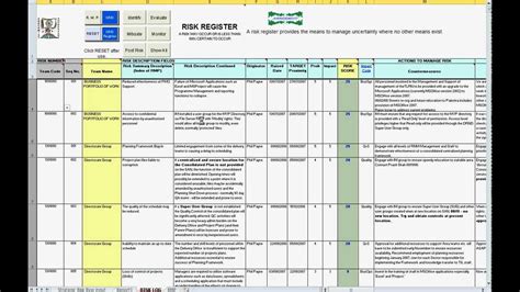 Iso 31000 Risk Register Template Excel Risk Register Template Excel
