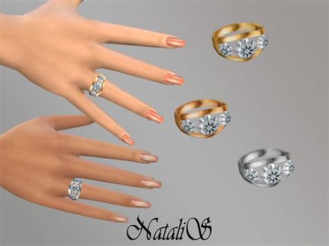 Ring Right With Diamonds By Natalis At Tsr Sims 4 Updates Sims 4
