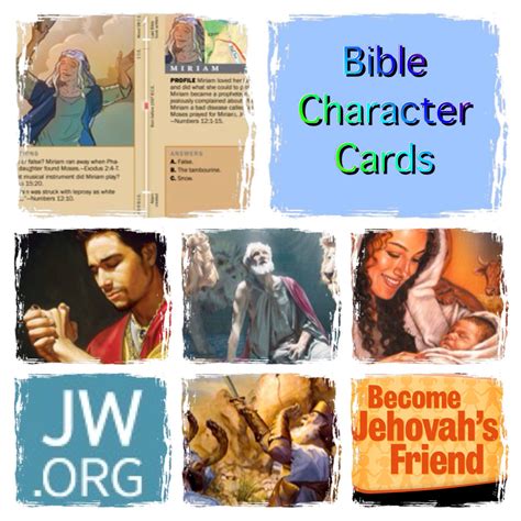 Bible Character Cards Activity Collections Find Activities To