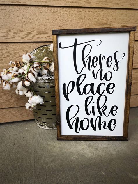 farmhouse decor farmhouse wall decor farmhouse signs home decor theres no place like