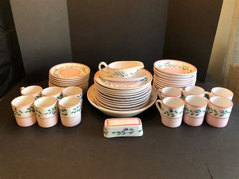 Lot 50 65 Piece Set Of Caleca Dinnerware Adams Northwest Estate