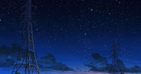 30 Anime Wallpaper Night Sky Anime Night Sky Wallpaper Wallpapers