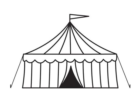 Coloring Page Circus Tent Free Printable Coloring Pages Img 23160