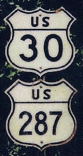 Wyoming U S Highway 30 And U S Highway 287 Aaroads Shield Gallery