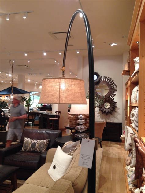 Floor lamp for sectional couch tspwebdesign com. Winslow Arc Sectional floor lamp with burlap shade from Pottery Barn (for living room ...