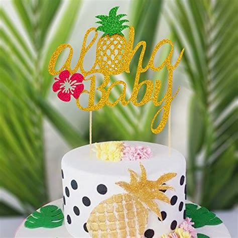 Primeros De La Torta De Piña Aloha Baby Shower Decoraciones 76990