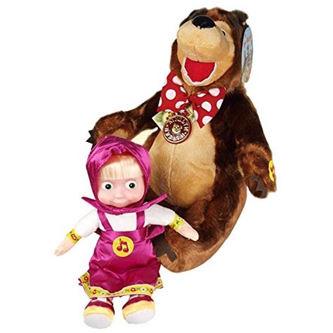 Masha And The Bear Set Russian Talking Toy Popular Cartoon Character From Masha And The Bear