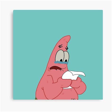 Patrick Star Memepatrick Star Angry Canvas Print For Sale By Ninuci