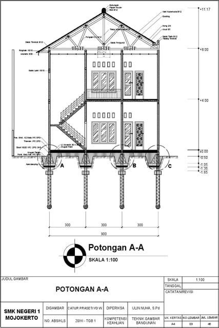 8 Contoh Gambar Potongan Rumah 1 Dan 2 Lantai Bisa Jadi Inspirasi