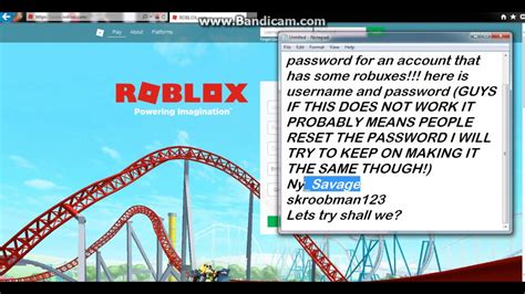 Random Roblox Name And Password