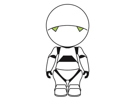 Marvin The Paranoid Android Android Design Android Art Hitchhikers