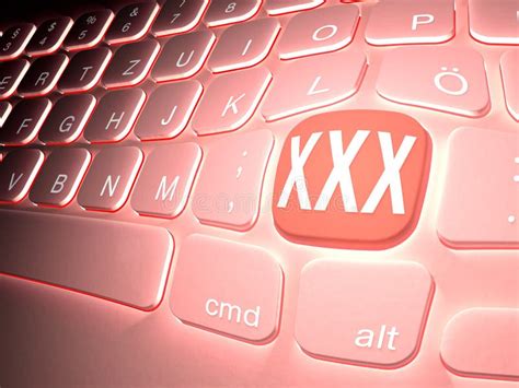 Lit Keyboard With Special Xxx Key Stock Illustration Illustration Of