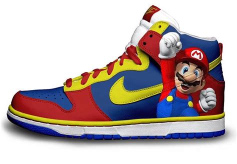 Mario Custom Nike Dunks Sneakers Nike Dunks Nike