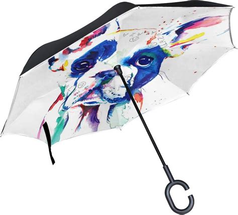 Inverted Umbrella By French Bulldog Frenchie Art Artistic