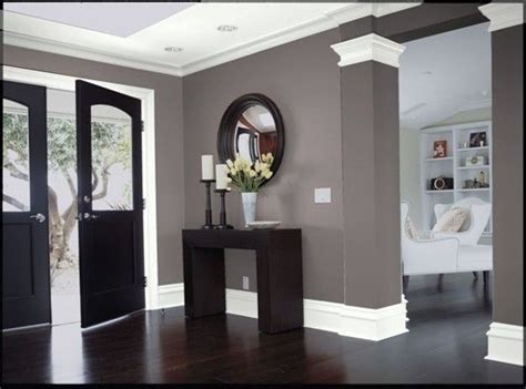 Reclaimed weathered wood gray wood corner trim. Dark wood, gray walls and white trim. | House, House ...