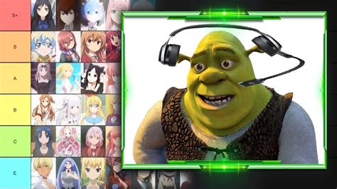 Shrek S Anime Waifu Tier List YouTube