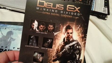 unboxing deus ex mankind divided steelbook ps4 youtube