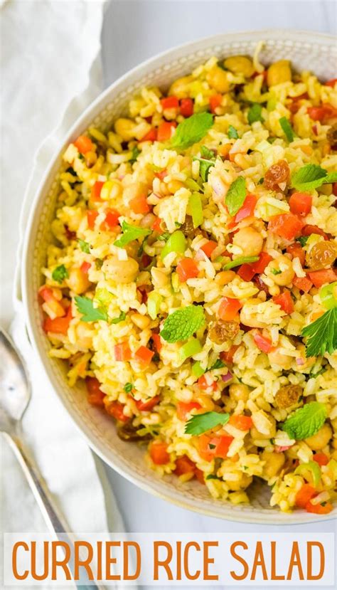Curried Rice Salad With Ginger Curry Dressing Recipe In 2020 Rice