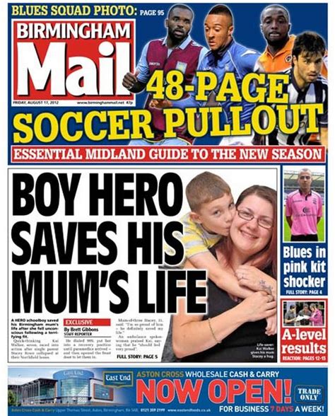 Birmingham Mail Front Page The Headlines On Friday August Birmingham Live