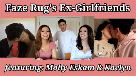 Faze Rug Kissing His Ex Girlfriends💋💋💋 After Break Up Featuring Molly Eskam And Kaelyn Youtube