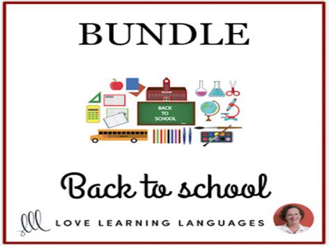 Back To School Esl Bundle Teaching Resources