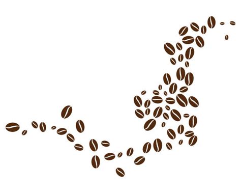 Coffee Beans On White Illustrations Royalty Free Vector Graphics