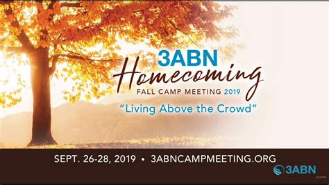 3abn News 3abn Homecoming Fall Camp Meeting Announcement 2019 09 06