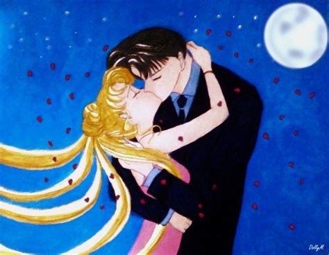 Darien And Serena Everlasting Kiss Sailor Moon Parejas De Anime Chiba