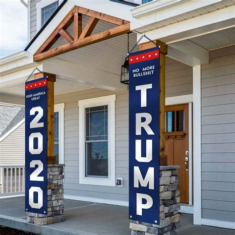 2020 Trump Flag Garden Banners And Sign Patriotic Outdoor Yard Sign