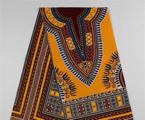 Buy Vintage Printed African Dashiki Wax Fabric Material 6 Yards Block Batik
