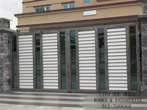 India price houses main gate designs for wall compound. W15 Open Gate and Aluminium and Tempered Glass Lien Hoe ...