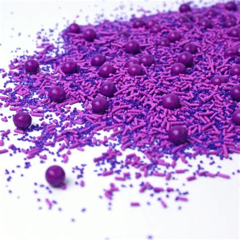Purple Sprinkle Mix Purple Sprinkles Regency Purple Etsy