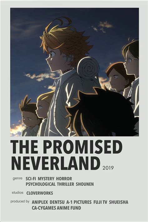 The Promised Neverland Anime Poster Movie Posters Minimalist Film Posters Minimalist