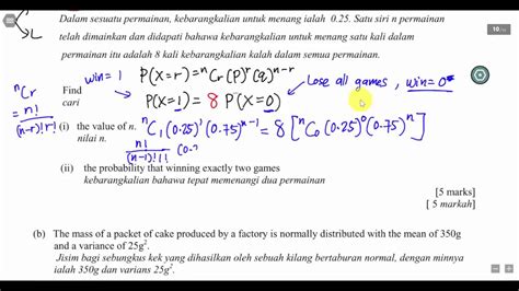 Additional mathematics spm forecast paper paper 1 instructions: SPM Add Math - KBAT Probability Distribution from Melaka ...