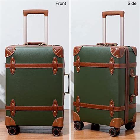 Nzbz Vintage Luggage Sets 3 Pieces Luxury Cute Suitcase Retro Trunk
