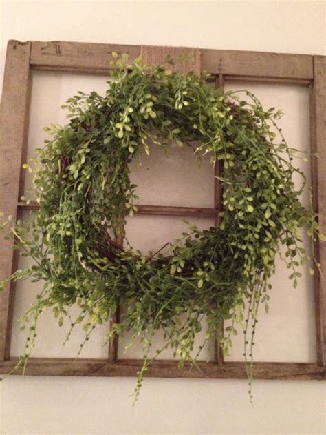 Wreath On Old Window Projects Pinterest Old Windows Wreaths And