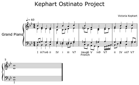 Kephart Ostinato Project Sheet Music For Piano