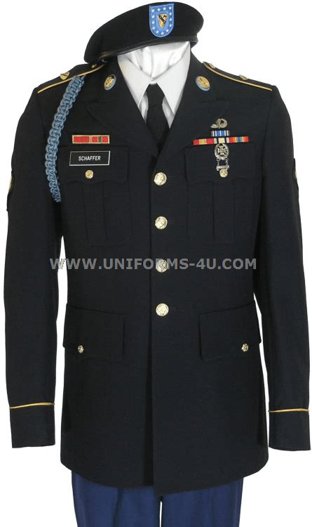 Details About Us Army Enlisted Army Service Uniform Dress Blues Jacket