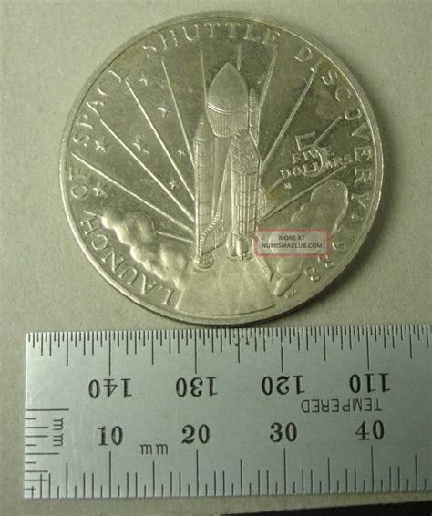 1988 Marshall Islands Launch Of Space Shuttle Discovery Five Dollar Coin