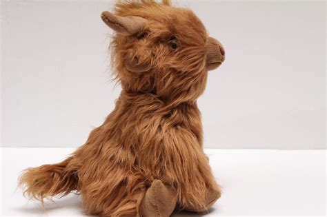 26cm Brown Highland Cow Coo Cuddly Soft Toy Plush Stuffed Scottish