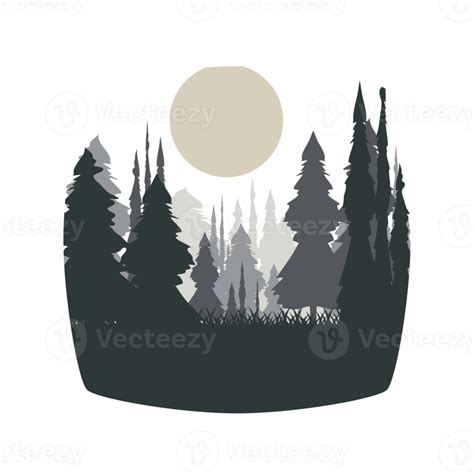 Free Dusk In The Forest Natural Dark Tree Nature Collection Set