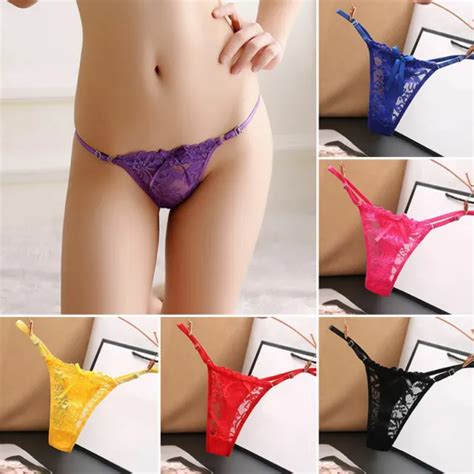 Sexy Womens Lace Sheer Thong G String Panties Knickers Lingerie Underwear Briefs Picclick