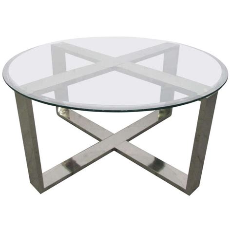 Free delivery and returns on ebay plus items for plus members. Chrome X Base Round Coffee Table at 1stdibs