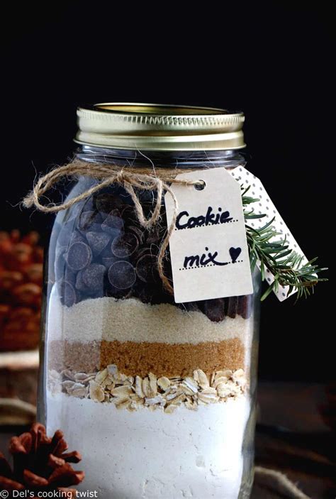 Chocolate Chip Cookie Mix In A Jar A Printable Label Dels Cooking