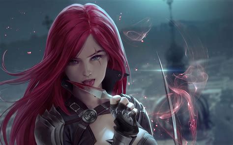 X Redhead Fantasy Warrior Girl With Sword K Wallpaper
