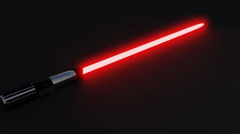 Darth Vader Lightsaber Free 3d Model Animated Cgtrader