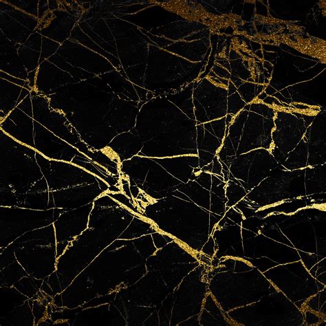 Black And Gold Marble Texture Image To U